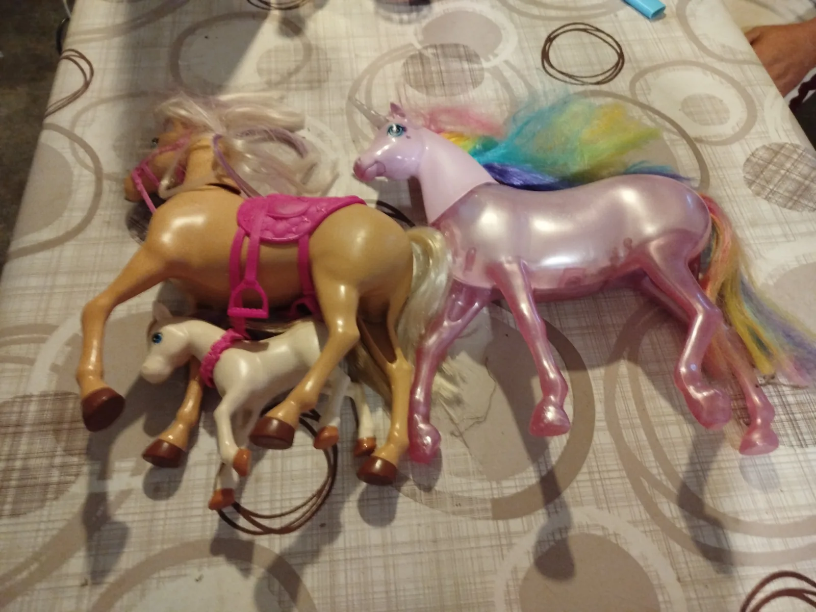Vend chevaux barbie