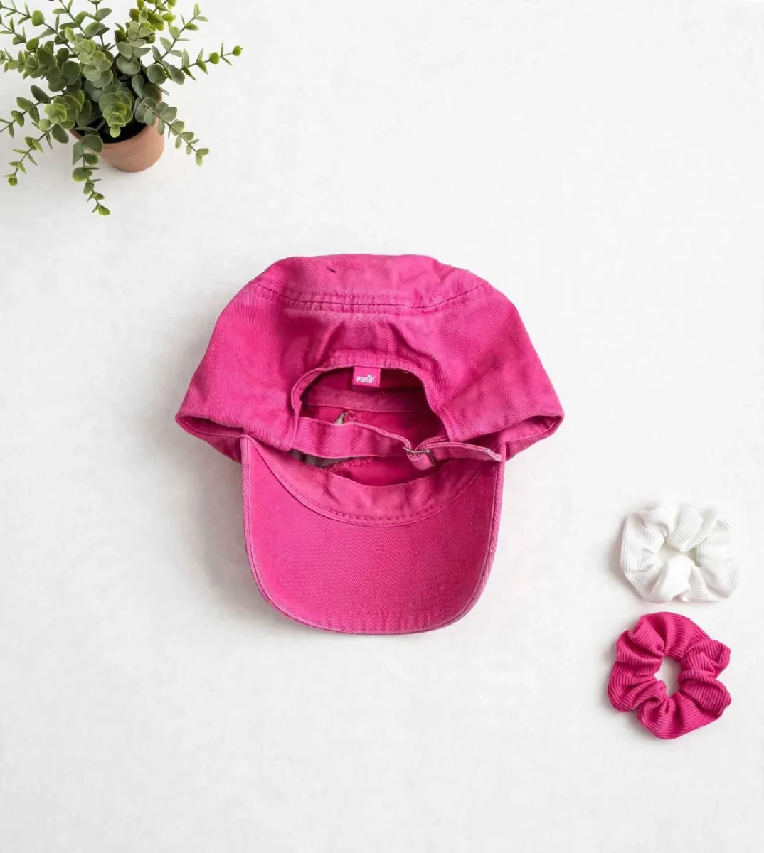 Casquette puma réglable rose blanc enfants Taille universelle — photo 2