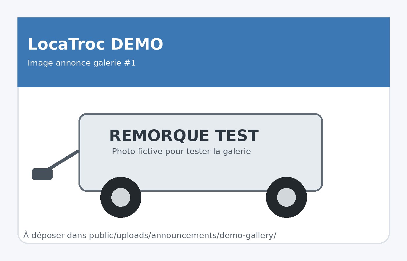 DEMO Galerie Premium - Remorque multi-images